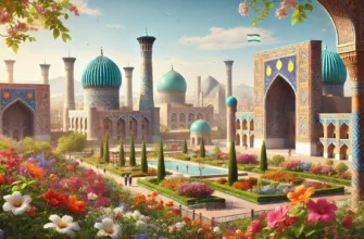 Scenic view of Samarkand during spring season