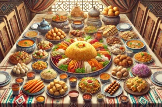 Traditional Uzbek dishes showcasing the rich culinary heritage