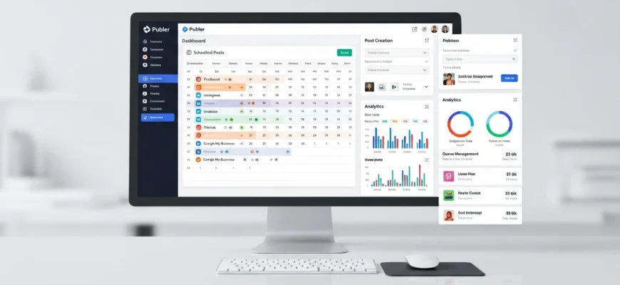 Publer social media scheduling dashboard