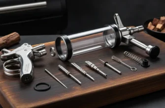 Stainless steel high-volume marinade injector kit with multiple needles for commercial use