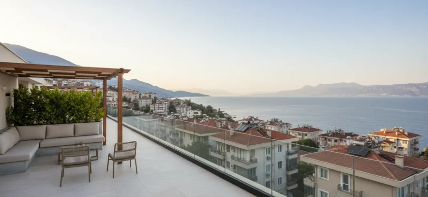 Penthouse in Alanya mit Dachterrasse und Meerblick - Technik und Lage prüfen